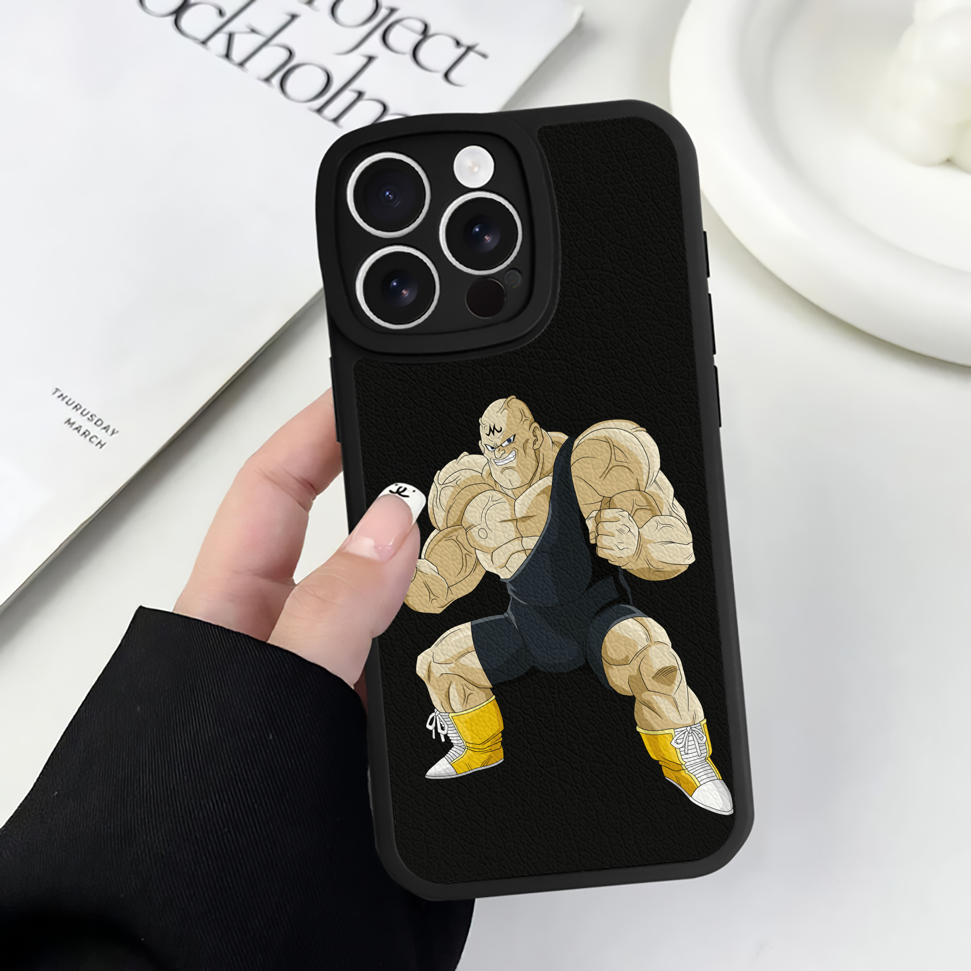 （画像用） ドラゴンボール DRAGON BALL 【iPhone 16シリーズ対応】シリコンスマホケース（レザー調） 材質：シリコン